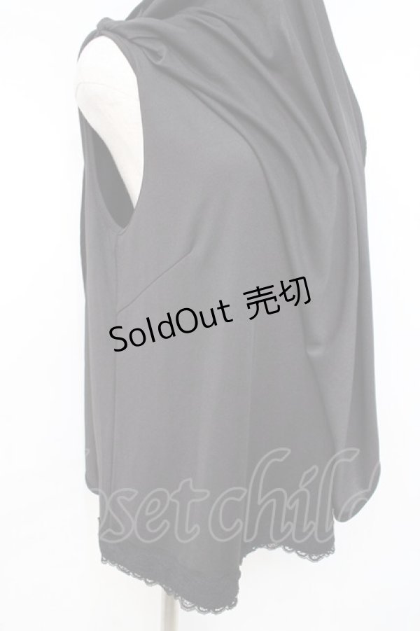 画像4: axes femme / ポンチョ風トップス  黒 Y-25-08-31-014-AX-TO-SZ-ZI (4)