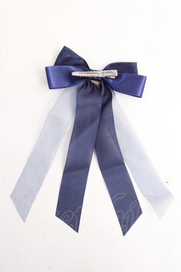 画像2: Angelic Pretty / SaintCrossクリップ  ネイビー Y-25-08-31-002-AP-AC-SZ-ZT455-F001 (2)