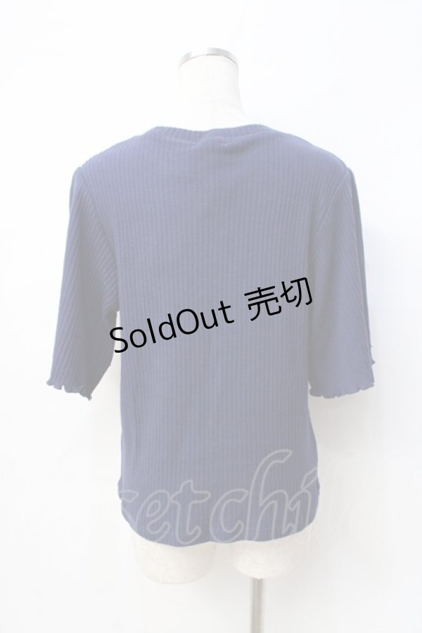 画像3: axes femme / パール使いトップス  紺 Y-25-08-31-017-AX-TO-SZ-ZI (3)