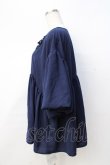 画像2: axes femme / 襟花モチーフトップス  紺 Y-25-08-31-020-AX-TO-SZ-ZY (2)