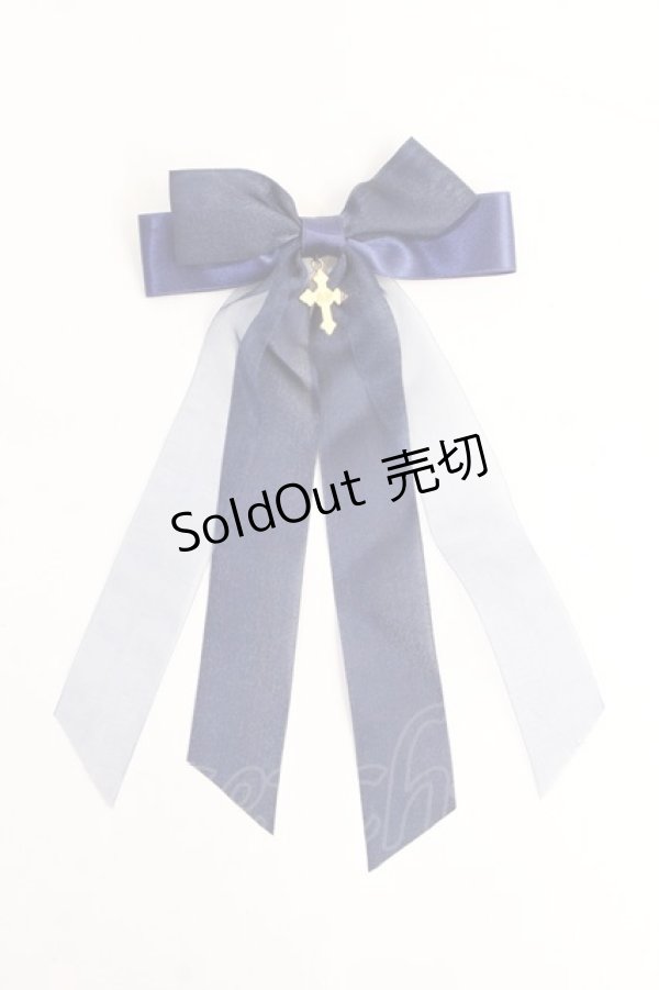 画像1: Angelic Pretty / SaintCrossクリップ  ネイビー Y-25-08-31-003-AP-AC-HR-ZT487-F005 (1)