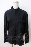画像1: MILKBOY / 袖編み上げシャツ  黒 Y-25-09-01-045-MB-TO-SZ-ZY (1)