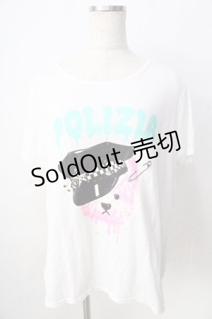 画像: 【SALE】LISTEN FLAVOR / ベアプリントT  白 Y-25-09-01-050-PU-TO-SZ-ZT355