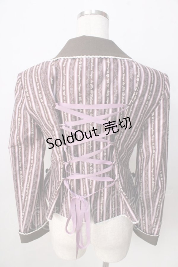 画像2: metamorphose / Royal stripeジャケット  ピンク Y-25-09-01-051-ME-JA-SZ-ZY (2)