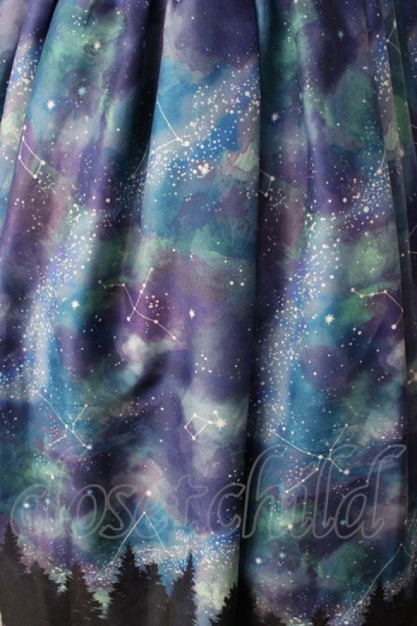 画像3: axes femme POETIQUE / ミルキーウェイキャミワンピース  紺 Y-25-09-01-052-AX-OP-SZ-ZI (3)