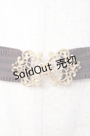 画像: axes femme / モチーフゴムベルト  ゴールド Y-25-09-01-011-AX-BL-SZ-ZT487-F005