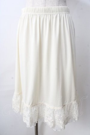 画像: axes femme / ドットチュール使いペチスカート  生成り Y-25-09-01-081-AX-SK-SZ-ZY