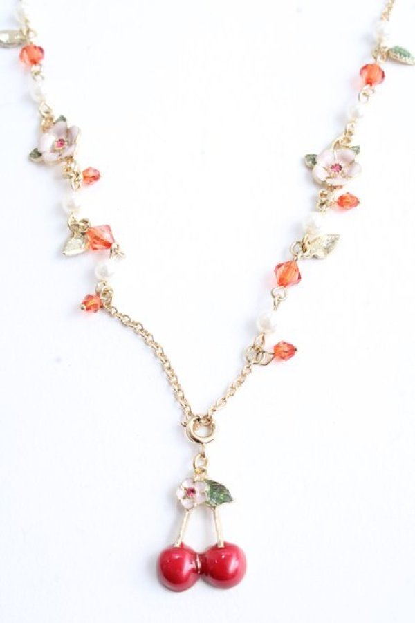 画像1: axes femme / フェミニンフルーツネックレス  イエロー Y-25-09-01-002-AX-CO-SZ-ZY (1)