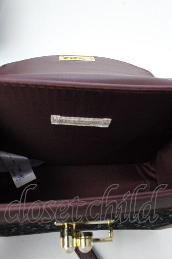 画像3: 【SALE】axes femme POETIQUE / 花モチーフショルダーバック  ブラウン Y-25-09-01-017-AX-BG-SZ-ZT-K019 (3)