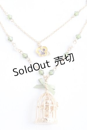 画像: axes femme POETIQUE / 鳥かごネックレス  ゴールド Y-25-09-01-003-AX-AC-HR-ZY