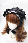 画像1: metamorphose / 共フリルヘッドドレス  黒 Y-25-09-01-020-ME-AC-AS-ZY (1)