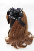 画像2: metamorphose / 共フリルヘッドドレス  黒 Y-25-09-01-020-ME-AC-AS-ZY (2)