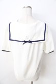 画像2: axes femme POETIQUE / 星座刺繍セーラー襟ブラウス  白 Y-25-09-01-024-AX-BL-SZ-ZY (2)