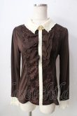 画像1: axes femme / フロントレースカットソー  ブラウン Y-25-09-05-042-AX-TO-SZ-ZY (1)