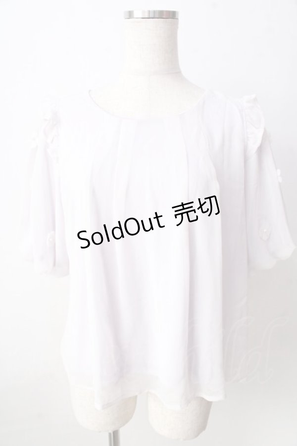 画像1: axes femme POETIQUE / フラワーモチーフシフォントップス  ラベンダー Y-25-09-05-049-AX-TO-SZ-ZY (1)