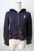 画像1: Maison de FLEUR / SnowWhiteジップパーカー  紺 Y-25-09-05-051-LO-TO-SZ-ZY (1)