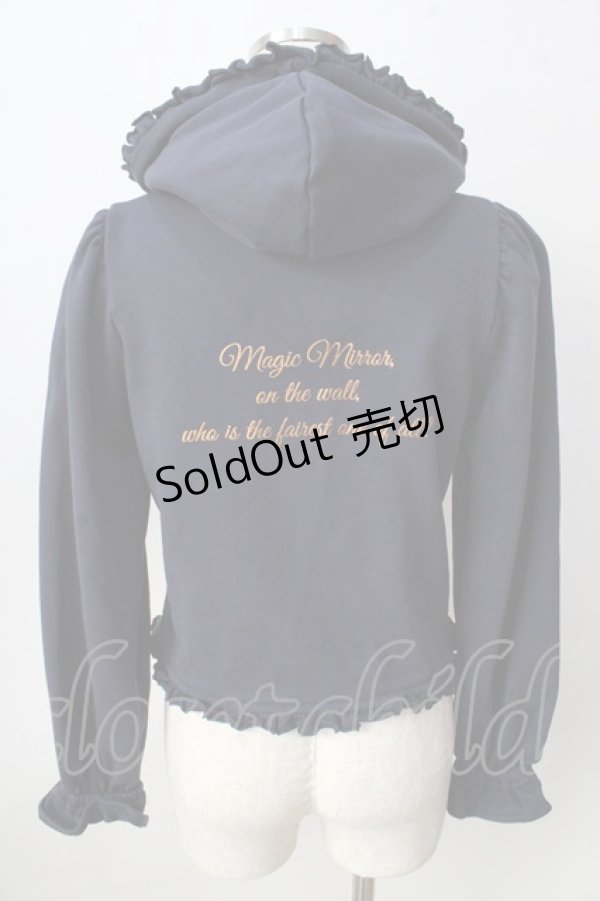 画像2: Maison de FLEUR / SnowWhiteジップパーカー  紺 Y-25-09-05-051-LO-TO-SZ-ZY (2)
