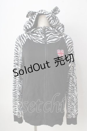 画像: LISTEN FLAVOR / リバーシブルパーカー  黒 Y-25-09-05-053-PU-TO-SZ-ZY