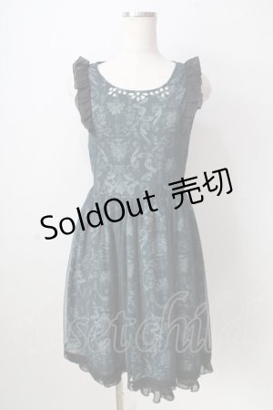 画像: axes femme POETIQUE / チュール重ねノースリーブワンピース  グリーン Y-25-09-05-058-AX-OP-SZ-ZY