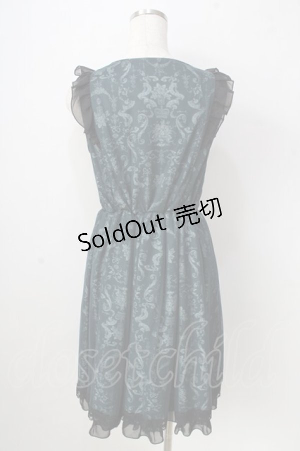 画像2: axes femme POETIQUE / チュール重ねノースリーブワンピース  グリーン Y-25-09-05-058-AX-OP-SZ-ZY (2)
