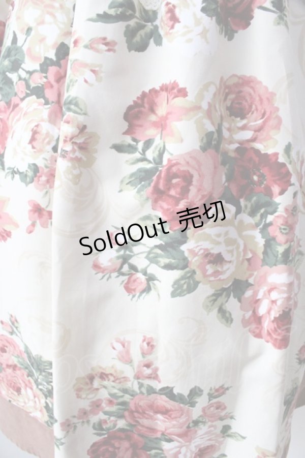 画像3: axes femme / 大花柄タンクワンピース  生成り Y-25-09-05-064-AX-OP-SZ-ZY (3)