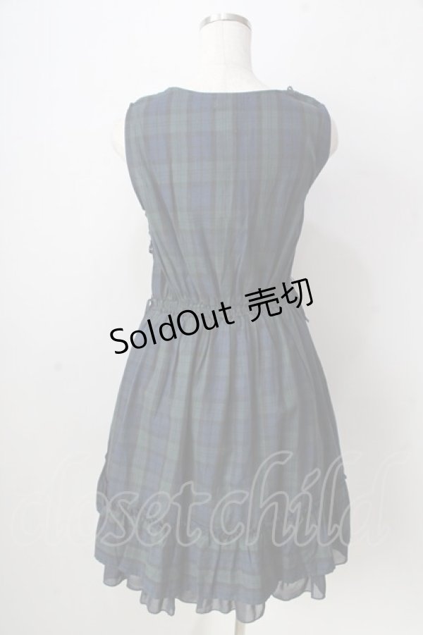 画像2: axes femme POETIQUE / カットワーク刺繍コットンワンピース  グリーン Y-25-09-05-065-AX-OP-SZ-ZY (2)