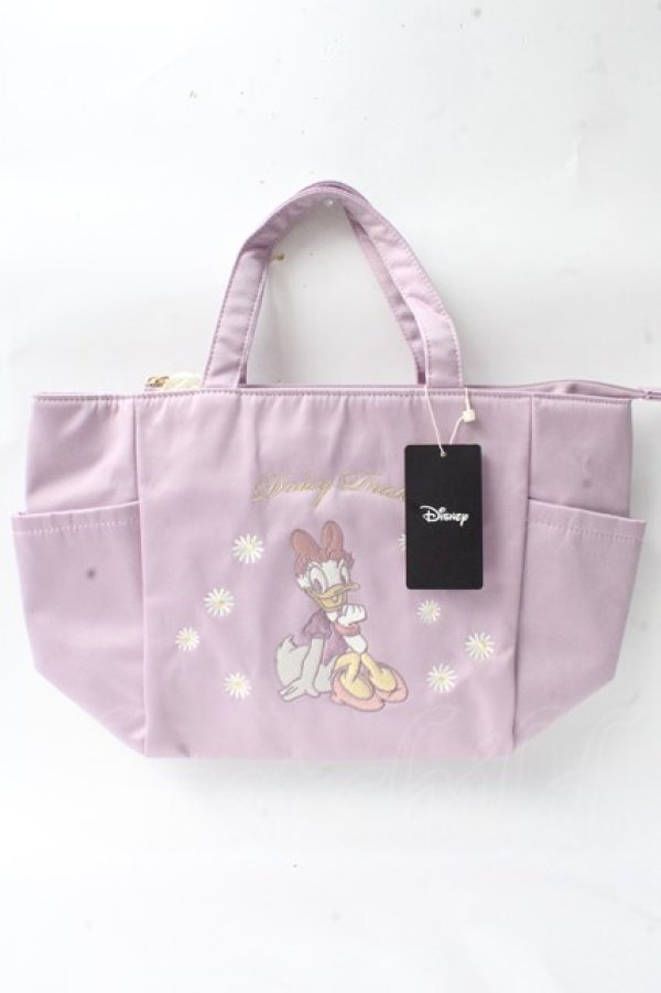 画像1: Maison de FLEUR / Daisy Duckサイドポケットトートバック  ラベンダー Y-25-09-05-008-LO-BG-SZ-ZY (1)