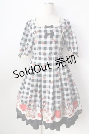 画像: 【SALE】axes femme Kawaii / ベリーズピクニックワンピース  黒 Y-25-09-05-079-AX-OP-SZ-ZT303