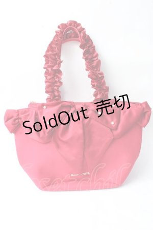画像: Maison de FLEUR / 白雪姫フリルハンドルトートバッグ  赤 Y-25-09-05-009-LO-BG-SZ-ZY