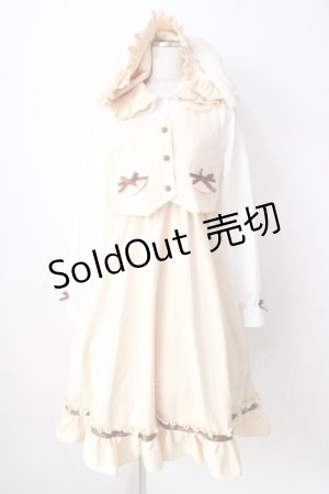 画像: DearMyLove / ポムポムプリンショートワンピース  クリーム Y-25-09-05-086-EL-OP-SZ-ZY