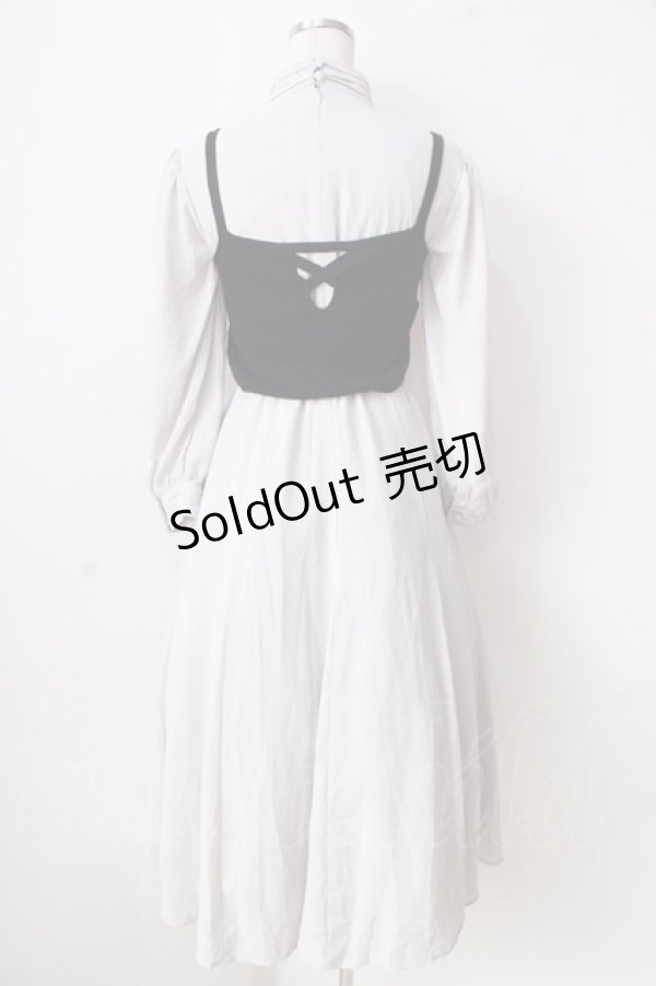 画像2: Maison de FLEUR / オーロラ姫ブライアローズワンピース  グレー Y-25-09-05-088-LO-OP-SZ-ZY (2)