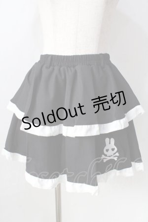 画像: ACDC RAG / PUNKYバニースカート  ブラック×ホワイト Y-25-09-05-113-PU-SK-SZ-ZY