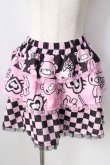 画像1: ACDC　RAG / Gloomy x Sophie Powers Cake スカート  ブラック×ピンク Y-25-09-05-116-PU-SK-SZ-ZY (1)