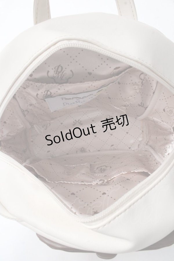 画像6: DearMyLove / ポムポムプリンリュック  クリーム Y-25-09-05-010-EL-BG-SZ-ZY (6)