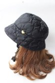 画像2: MILK / ハートキルトHAT  黒 Y-25-09-05-012-ML-AC-SZ-ZY (2)