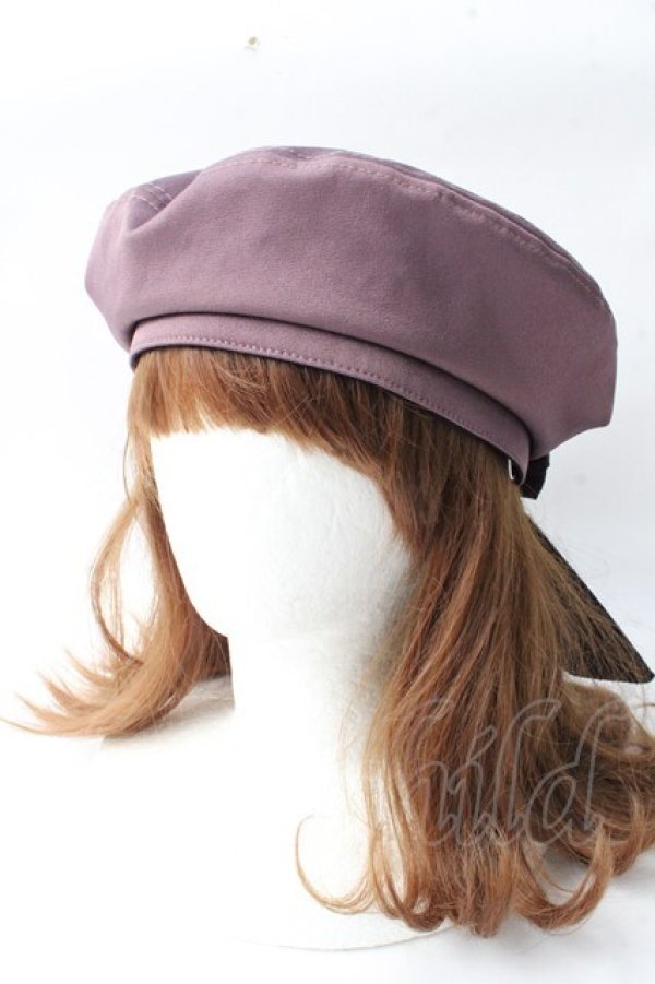 画像2: axes femme POETIQUE / バックリボンベレー帽  ピンク Y-25-09-05-013-AX-AC-SZ-ZY (2)