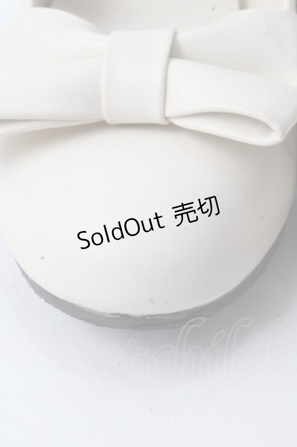 画像5: axes femme kawaii / ローヒールリボンパンプス M 生成り Y-25-09-05-017-AX-SH-SZ-ZY (5)