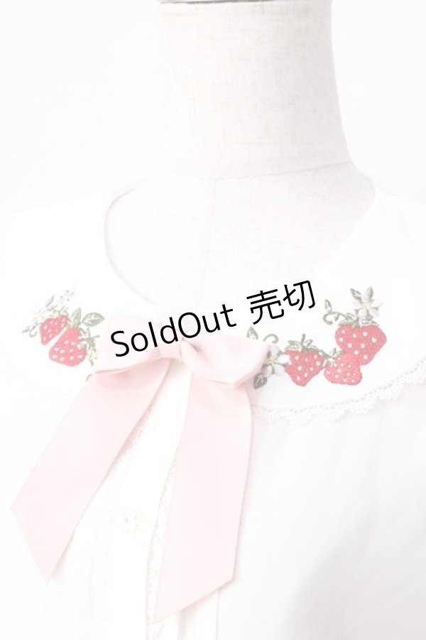 画像3: axes femme kawaii / ベリーズピクニックブラウス  白 Y-25-09-05-027-AX-BL-SZ-ZY (3)