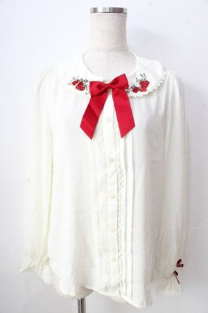 画像: axes femme kawaii / ベリーズピクニックブラウス  生成り Y-25-09-05-028-AX-BL-SZ-ZY