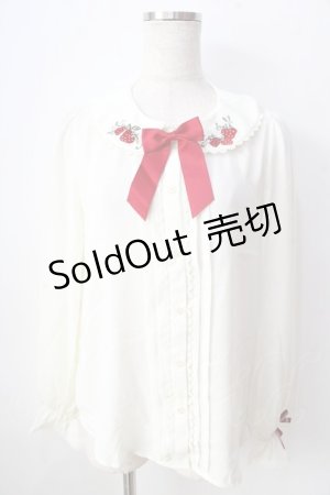 画像: axes femme kawaii / ベリーズピクニックブラウス  生成り Y-25-09-05-028-AX-BL-SZ-ZY