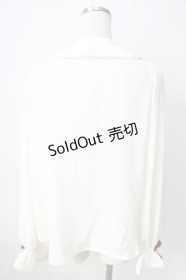 画像2: axes femme kawaii / ベリーズピクニックブラウス  生成り Y-25-09-05-028-AX-BL-SZ-ZY (2)