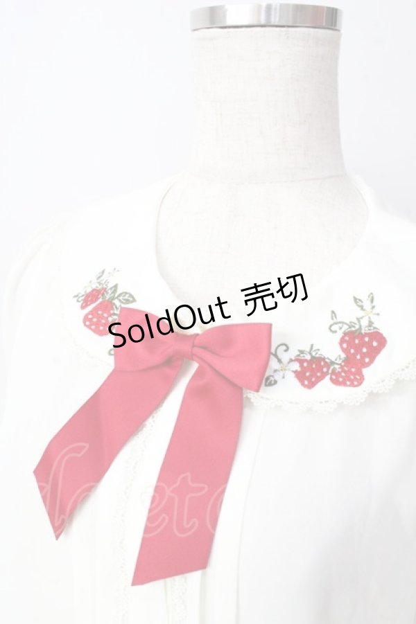 画像3: axes femme kawaii / ベリーズピクニックブラウス  生成り Y-25-09-05-028-AX-BL-SZ-ZY (3)