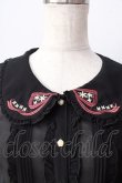 画像3: axes femme POETIQUE / 襟刺繍シアーブラウス  黒 Y-25-09-05-032-AX-BL-SZ-ZY (3)