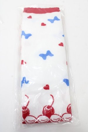 画像: Angelic Pretty / Ice Cream Parlorオーバーニー  ブルー×レッド Y-25-09-07-007-AP-ZA-SZ-ZY