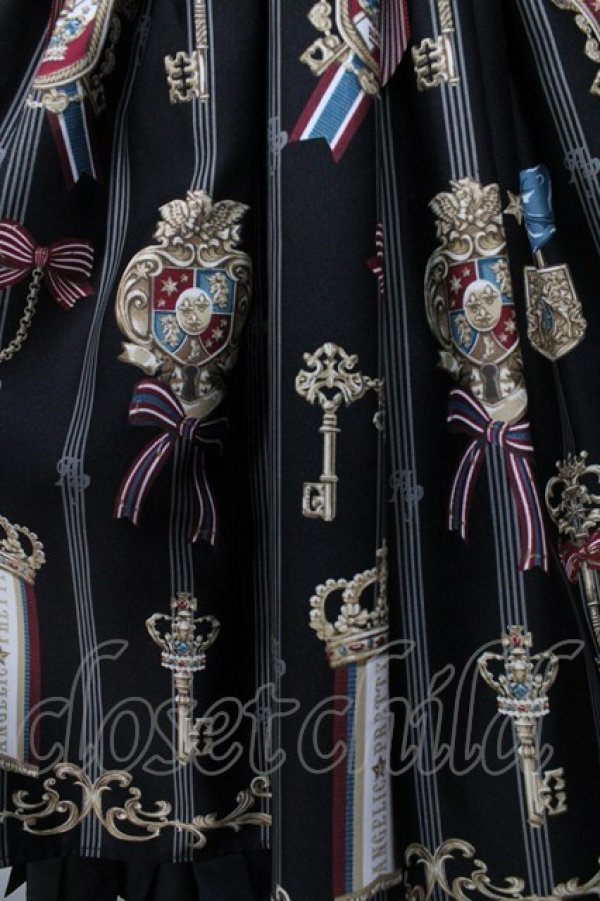画像4: Angelic Pretty / British Keysジャンパースカート  黒 Y-25-09-07-037-AP-OP-SZ-ZY (4)