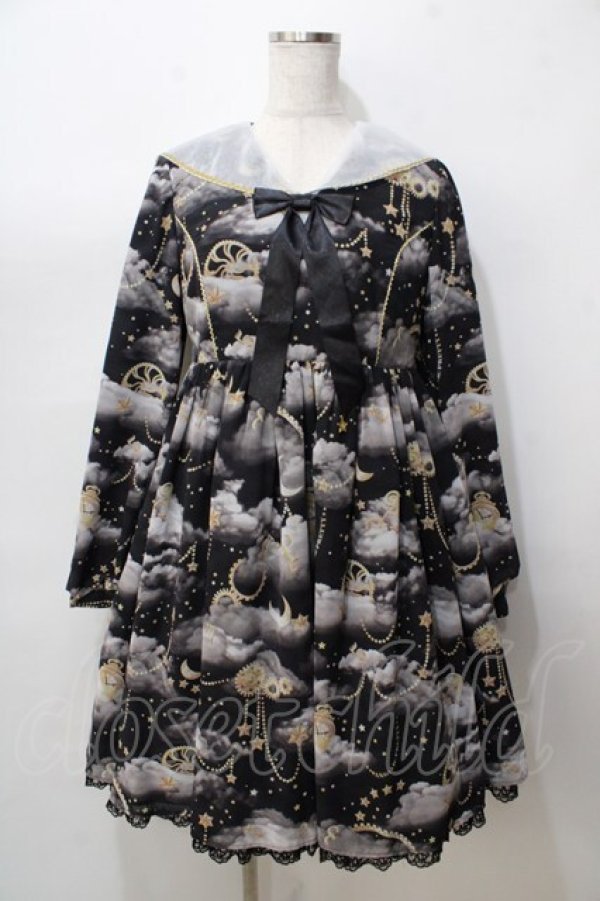 画像1: Angelic Pretty / Khronos Utopiaワンピース  黒 Y-25-09-07-042-AP-OP-SZ-ZY (1)