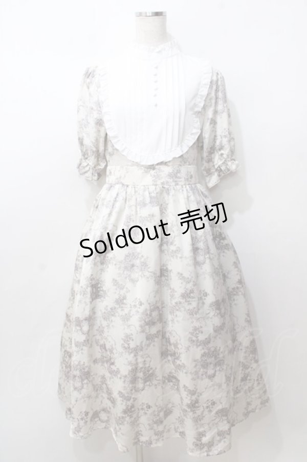 画像1: m petit by misako / トワルドジュイワンピース M 中白 Y-25-09-07-049-LO-OP-SZ-ZY (1)