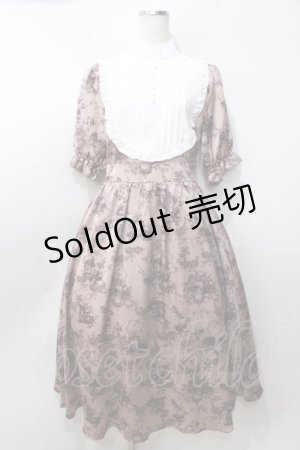 画像: m petit by misako / トワルドジュイワンピース M 中桃 Y-25-09-07-050-LO-OP-SZ-ZY