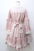 画像2: Pina sweetcollection / レーシーサテンワンピース  ピンク Y-25-09-07-053-LO-OP-SZ-ZY (2)
