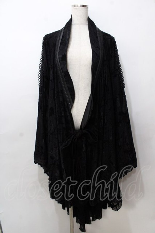 画像1: PUNK RAVE / Dark Lolita Kimono  黒 Y-25-09-07-054-PU-OP-SZ-ZY (1)